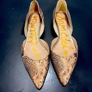 Sam eldeman snake skin slides